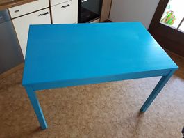 Küchentisch himmelblau ca. 120cm x 75cm - sehr schön TOP