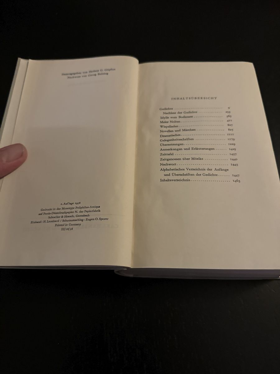 Libri: Edouard Mörike - Sämtliche Werke – Usato da Erstfeld venduto da Mario_boe0 2