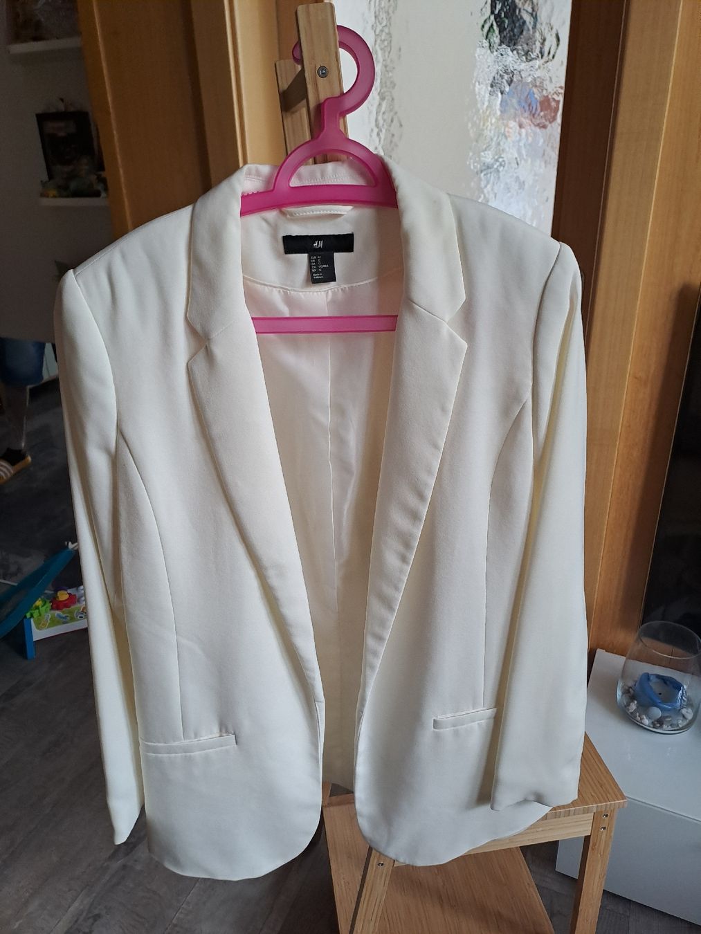 H&M Giacche: Damen Blazer H&M Creme Grösse 42 – Usato da Rickenbach LU venduto da bishiida