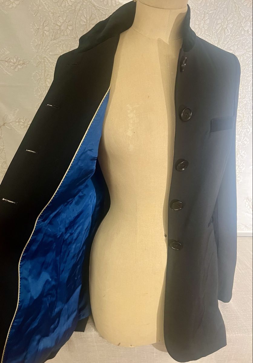 Scapa Giacche: Veste noire SCAPA col Mao doublée bleu élégante – Usato da Genève venduto da DELIRBEADS 7