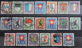 Schweiz PJ Kat. 21-40 */gest. 1921/26 Kat. 211 Fr.