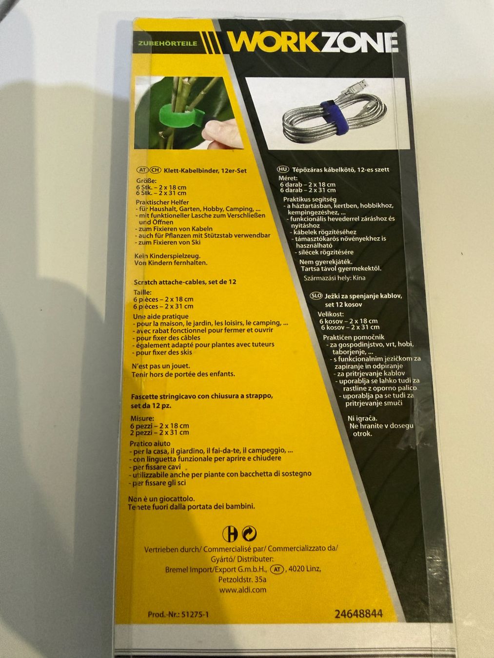 Nastri decorativi: Klett-Kabelbinder 4+6 Stk, 2 Grössen, Workzone – Nuovo e nell'imballaggio originale da Unterengstringen venduto da Tnovus 2