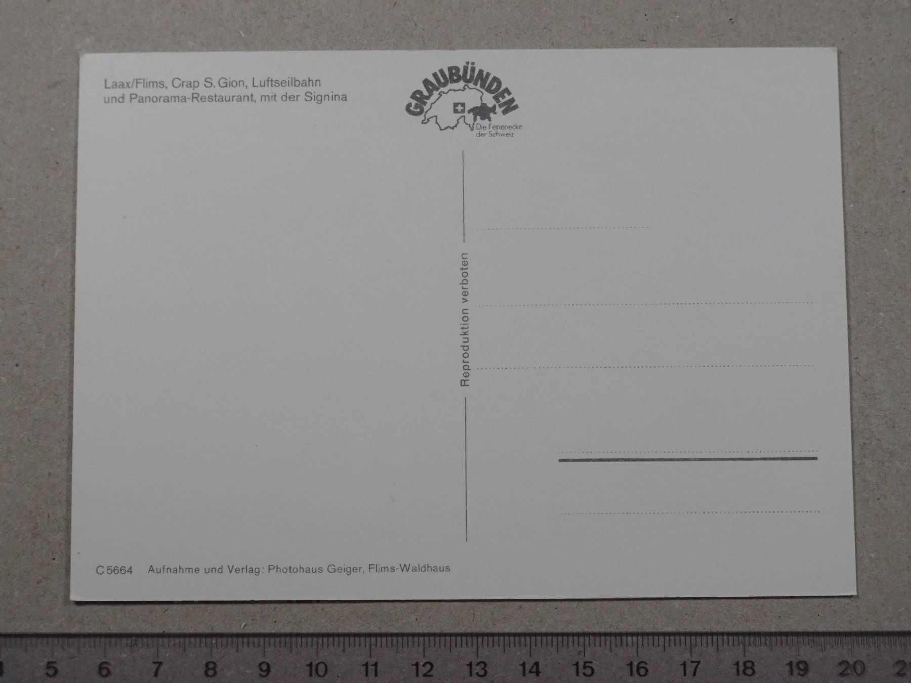 Cartoline postali: Laax / Flims, Luftseilbahn – Usato da Lenzburg venduto da fh1 1
