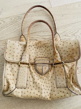 Prada Ostrich Leather Bag Vintage