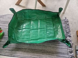 Pflanzmatte zum Umtopfen 100x75 cm, grün, faltbar, neu