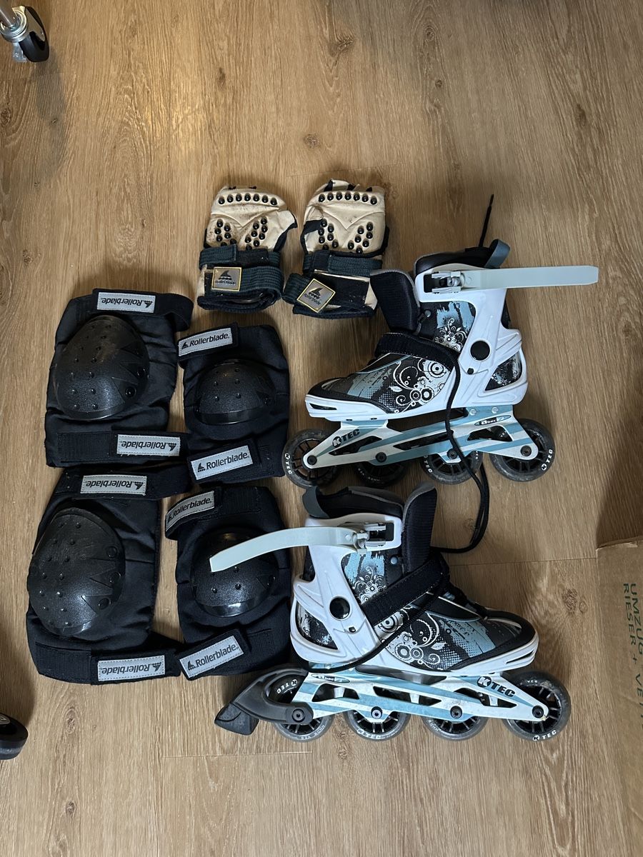 Pattini in linea & Pattini a rotelle: Rollerblades mit Komplett-Austattung Gr.39 – Usato da Winterthur venduto da nic_r7kj