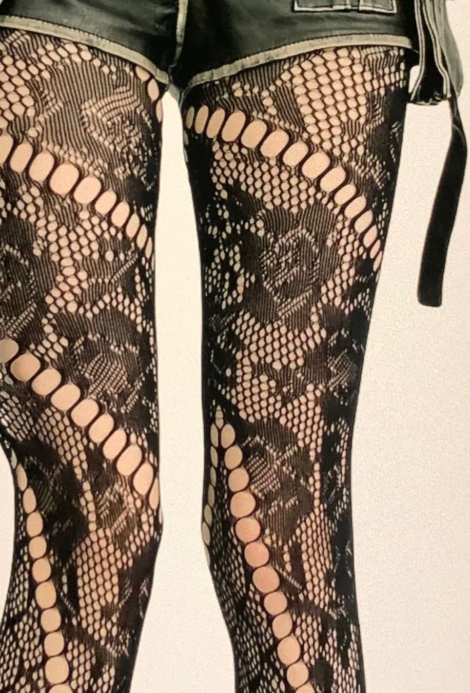 Strümpfe & Strumpfhosen: Chic Collant neri lavorati,-1size-unisex-nuovo stile – Neu und originalverpackt aus Locarno von Fixed8 3