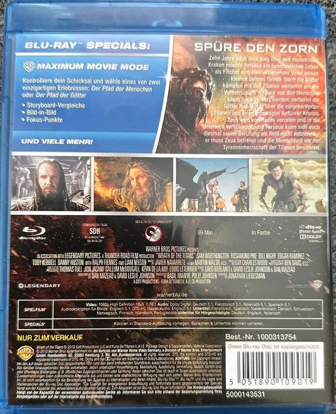 Tutti i DVDs: Zorn der Titanen - Blu-ray Disc – Usato da Beringen venduto da Mantafisch1 1