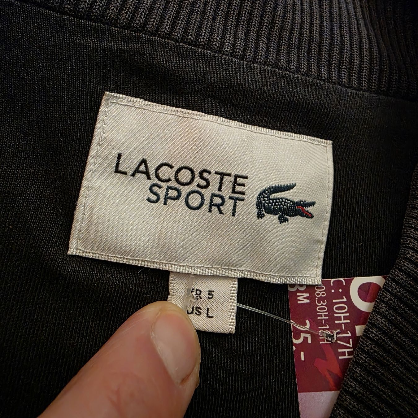 Lacoste Jacken: Lacoste Sport Black Bomber Jacket Size L Clean Minimal – Gebraucht aus Etoy von Vinylafrime 3