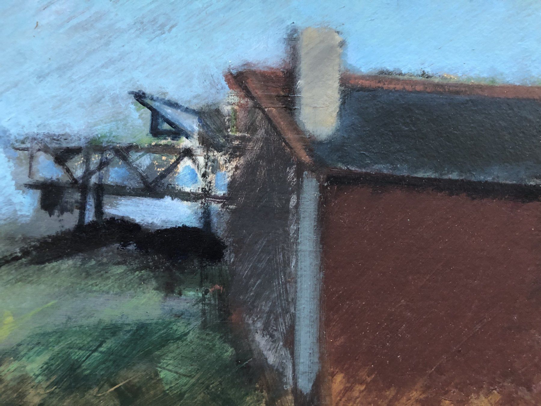 Tableaux: Skandinavische Moderne - Gemälde - Öl auf Leinwand - "HN" – D'occasion à Schaffhausen par durruti 3