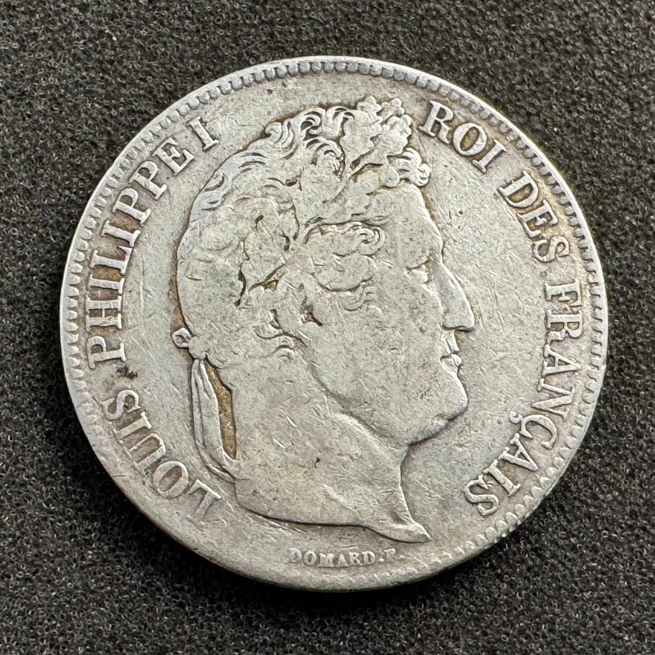 Alle Münzen: 5 Francs Silber Frankreich 1833 D – Gebraucht aus Reitnau von tb-muenzen 1