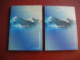2002, 2 JAHRBÜCHER, POSTPREIS 98.00, POSTFRISCH+GESTEMPELT