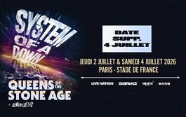 2 billets System of a Down  4 juillet  Places assises