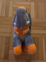 Plüschtier Elefant Astag 40 Jahre grau orange