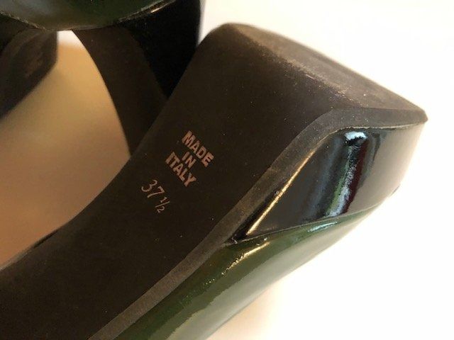 Scarpe da donna: Escarpin noir et vert laqué 37.5 – Nuovo (secondo la descrizione) da CORMINBOEUF venduto da toutou 5