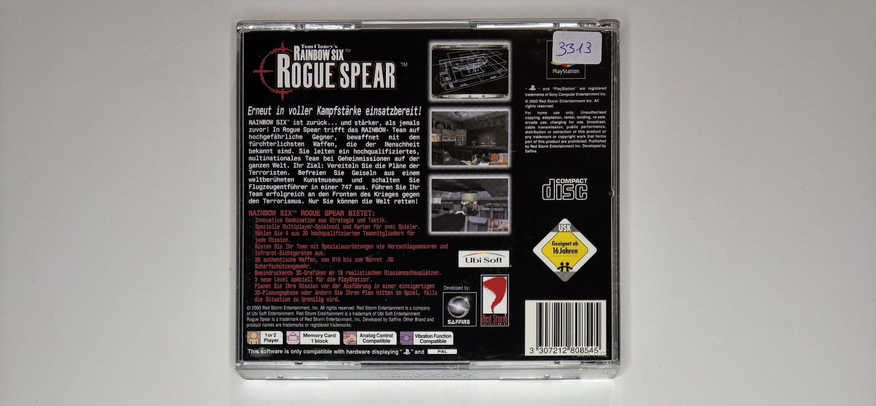 Sony Giochi: PS1 - Tom Clancy's Rainbow Six: Rogue Spear – Usato da Allschwil venduto da Bullach 2