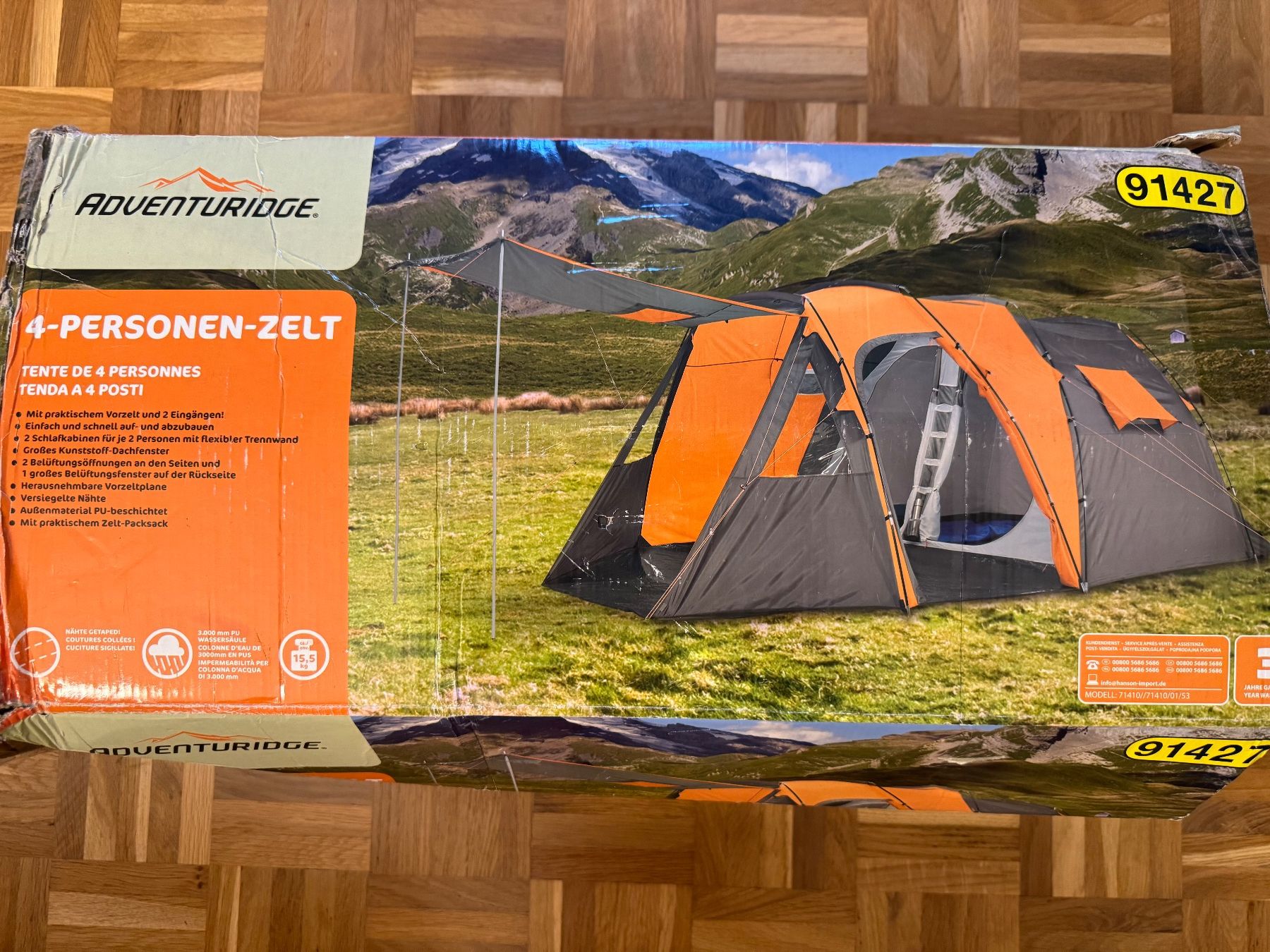 Adventuridge 4-Personen-Zelt, neuwertig, ideal Camping (Gebraucht) in  Brienz BE fr CHF 49  nur Abholung auf Ricardo kaufen
