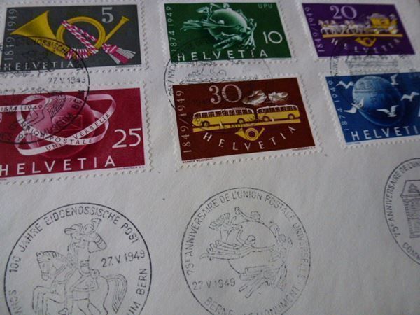 Tutti i francobolli: Brief 1949 ++ ZNr. 291-296 – Usato da Walkringen venduto da Casablanca777 1