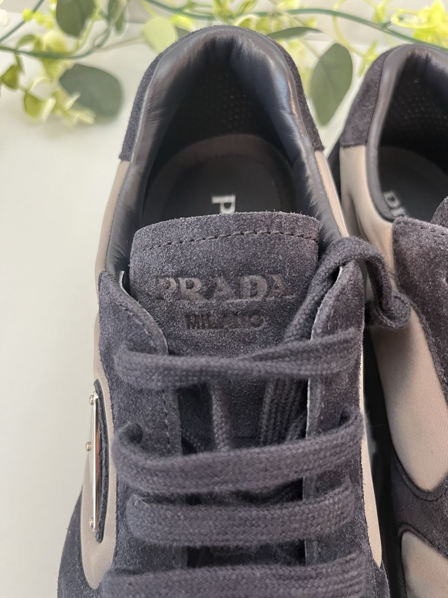 Prada Scarpe da uomo: Prada Prax Sneaker Blue/Iron Gr. 42.5 Neu mit Box – Nuovo (secondo la descrizione) da Lausanne venduto da S_luxury 3