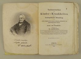 HOMÖOPATHIE, TASCHENWÖRTERBUCH DER KINDERKRANKHEITEN, 1863
