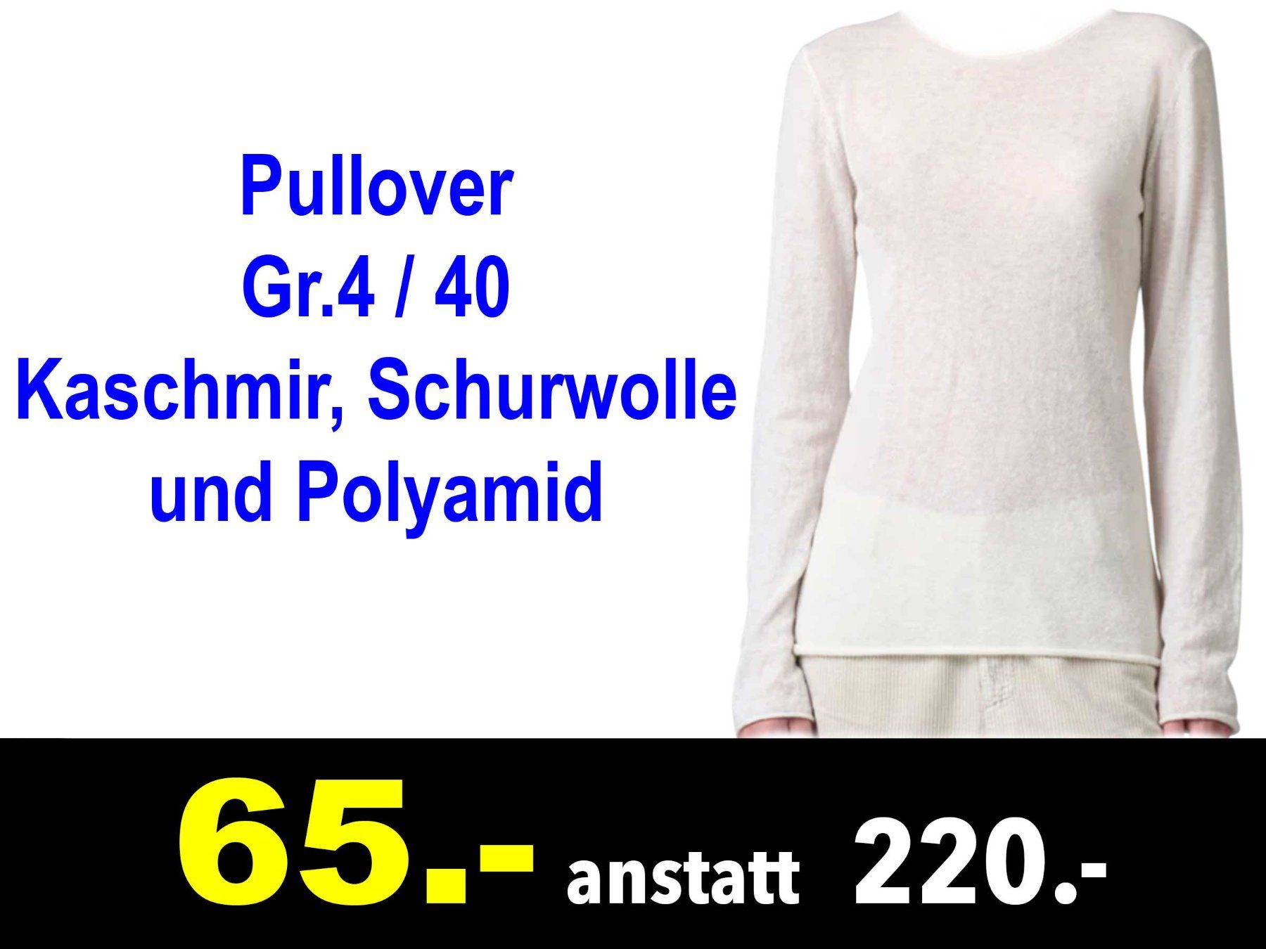Maglioni & Felpe: 🔴  Pullover TANDEM Gr.4 / 40 U-Boot-Ausschnit /964Z – Nuovo e nell'imballaggio originale da Zürich venduto da LUIS-B