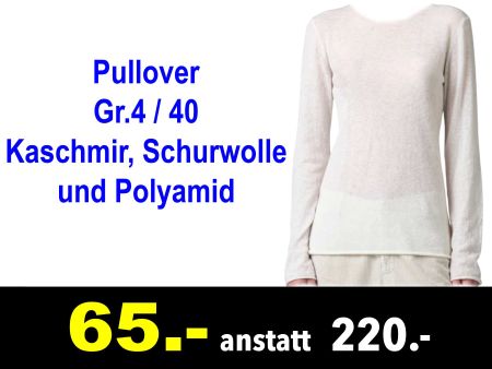 🔴  Pullover TANDEM Gr.4 / 40 U-Boot-Ausschnit /964Z