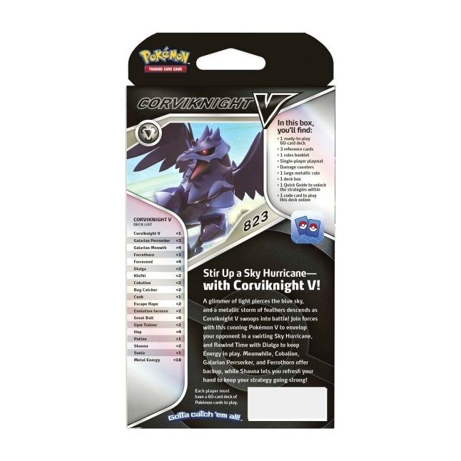 Pokémon Carte collezionabili: 2022 Pokémon Corviknight Theme Deck EN – Nuovo e nell'imballaggio originale da Zürich venduto da Gamecards 1