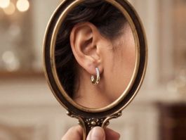 Boucles d'oreilles Dplaopa bicolores état neuf
