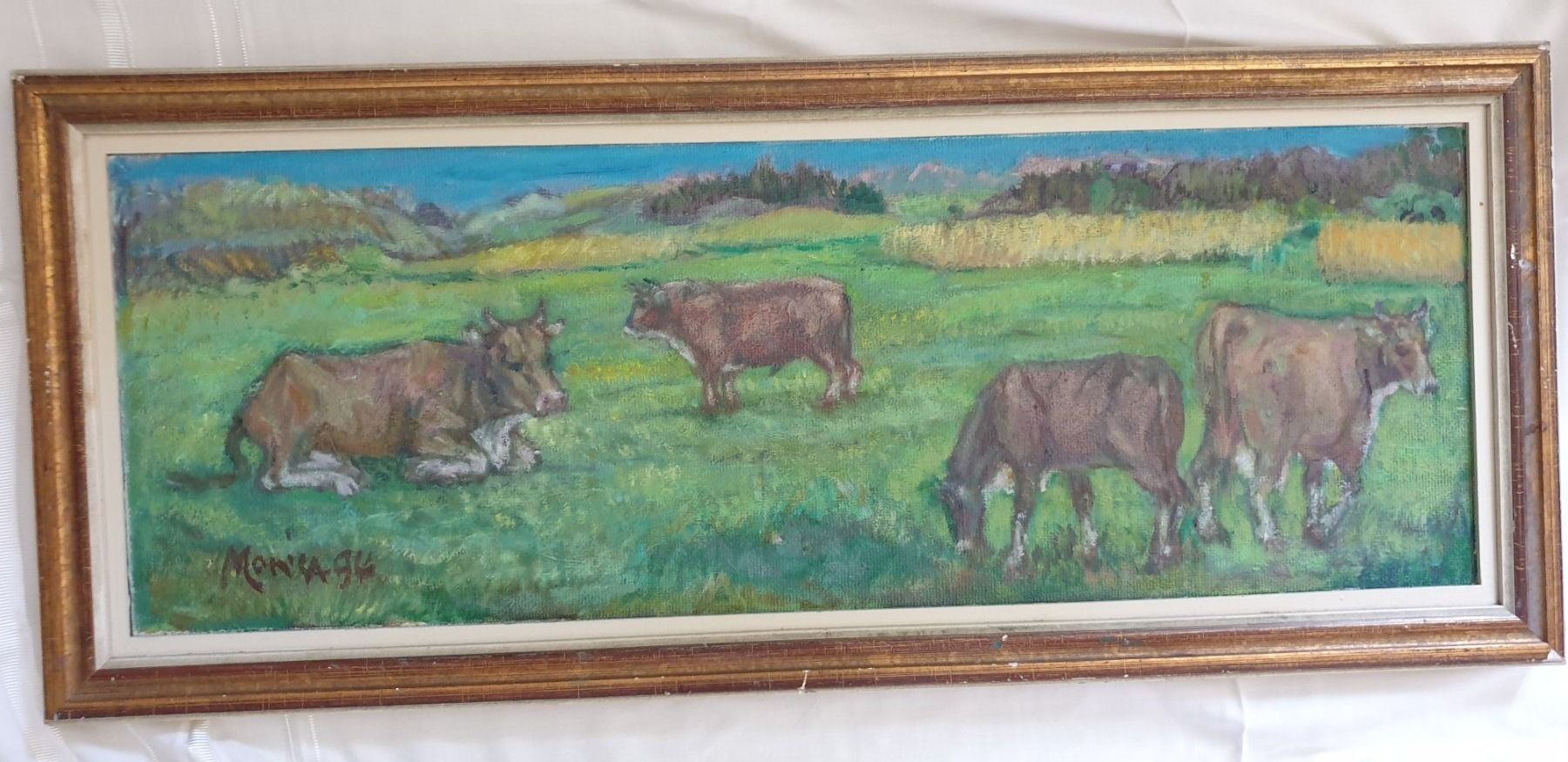 Gemälde: Gemälde mit Kühen signiert – Gebraucht aus Emmen von magelan