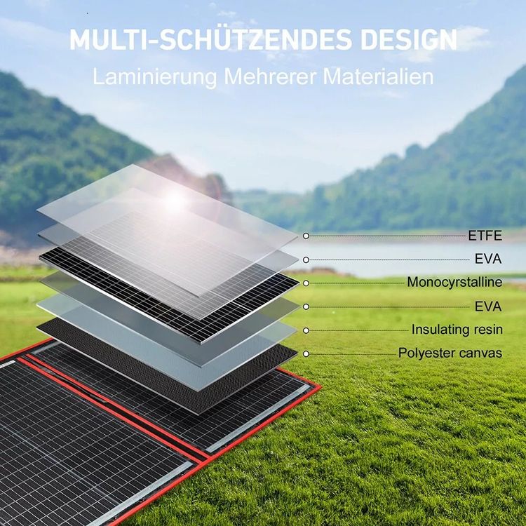 Dispositivi a energia solare: 300W Faltbar Solarpanel Tragbar 12V Solar für Batterie – Nuovo e nell'imballaggio originale da Wallenwil venduto da toesstal-vertrieb 8