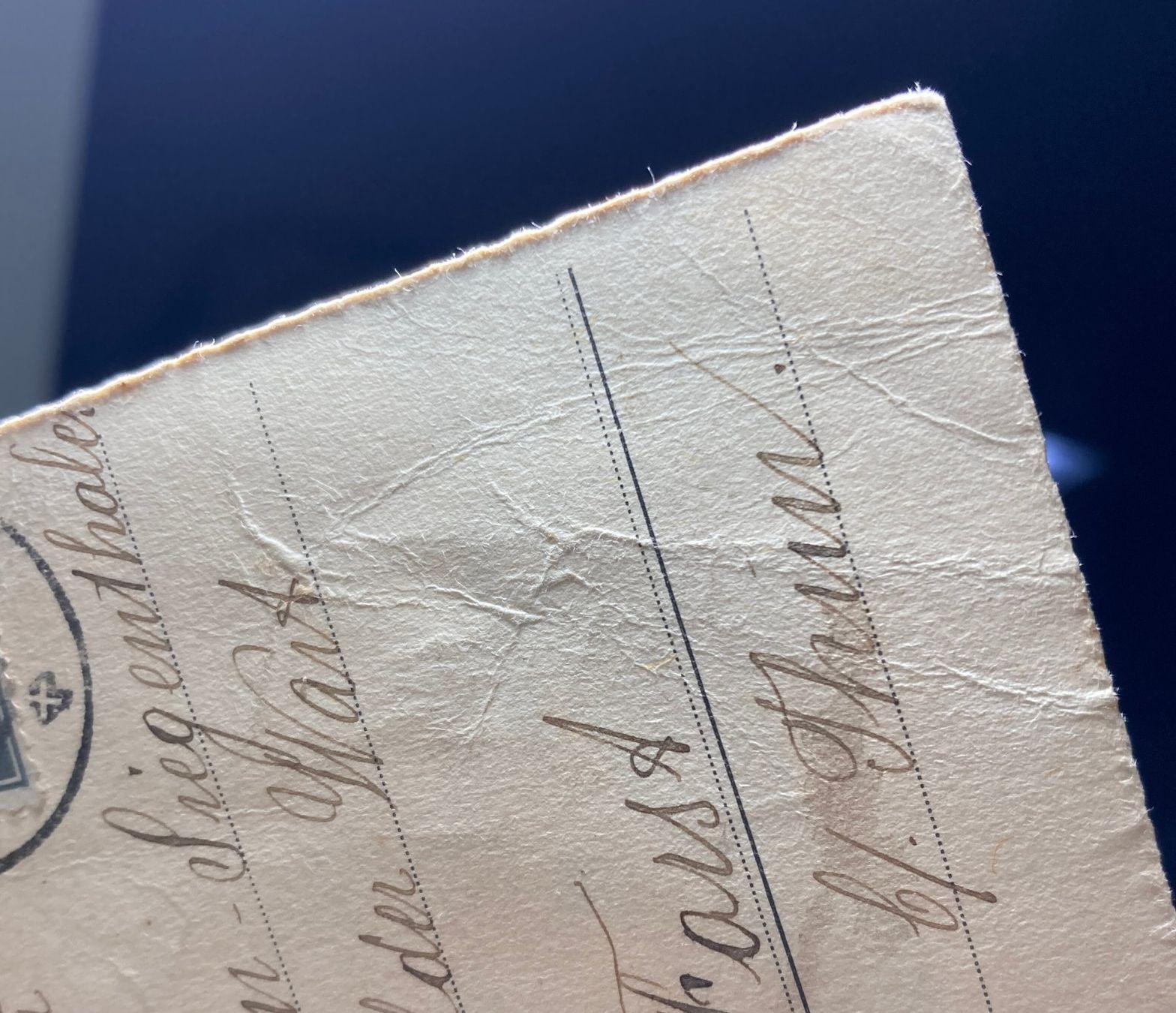Cartoline postali: Kippel, Lötschental, 1920 (defekt, Mängel!) – Difettoso da Lenzburg venduto da fh1 2