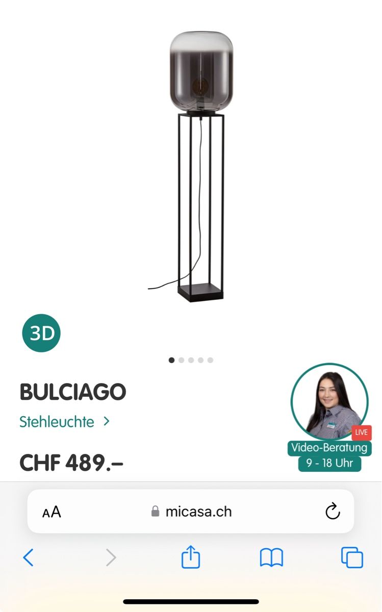 Micasa Lampade: Stehlampe / Bodenlampe – Nuovo (secondo la descrizione) da Neukirch (Egnach) venduto da Drughino 2