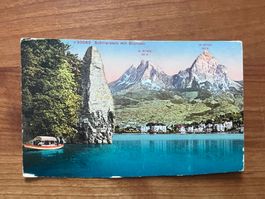 AK  Brunnen Schillerstein ca. 1920 ungelaufen  (G1665)