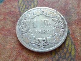 1 Fr. 1880   (A)