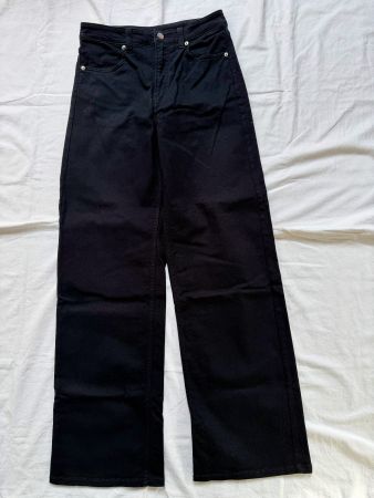 H&M, Twillhose, schwarz, Gr. 38
