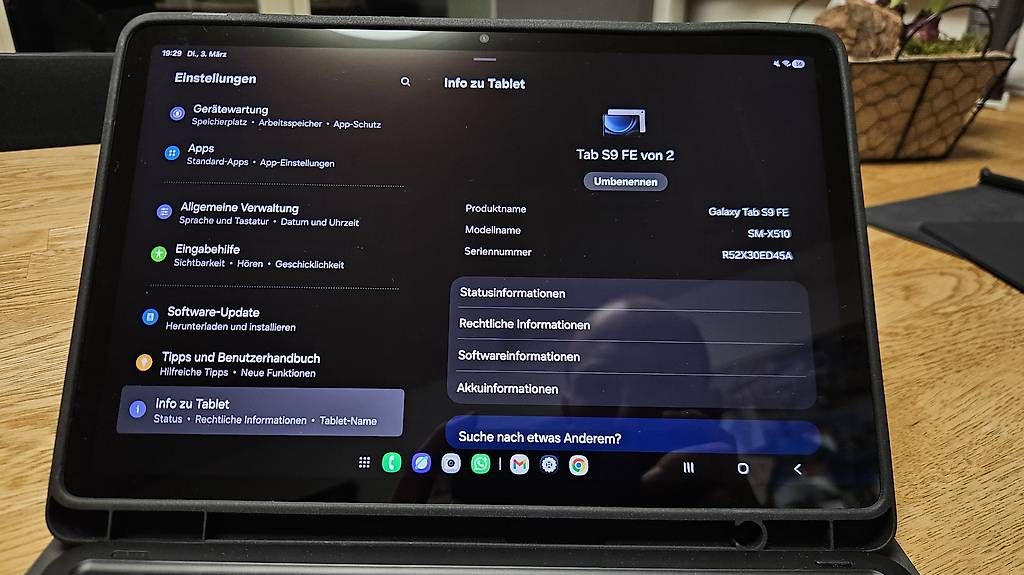 Samsung Tablettes PC: Samsung Tab S9 FE mit Tastatur – D'occasion à Bern par MichaelGerber600tt 2