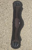 Mattes Lammfell-Mondgurt Western 80cm