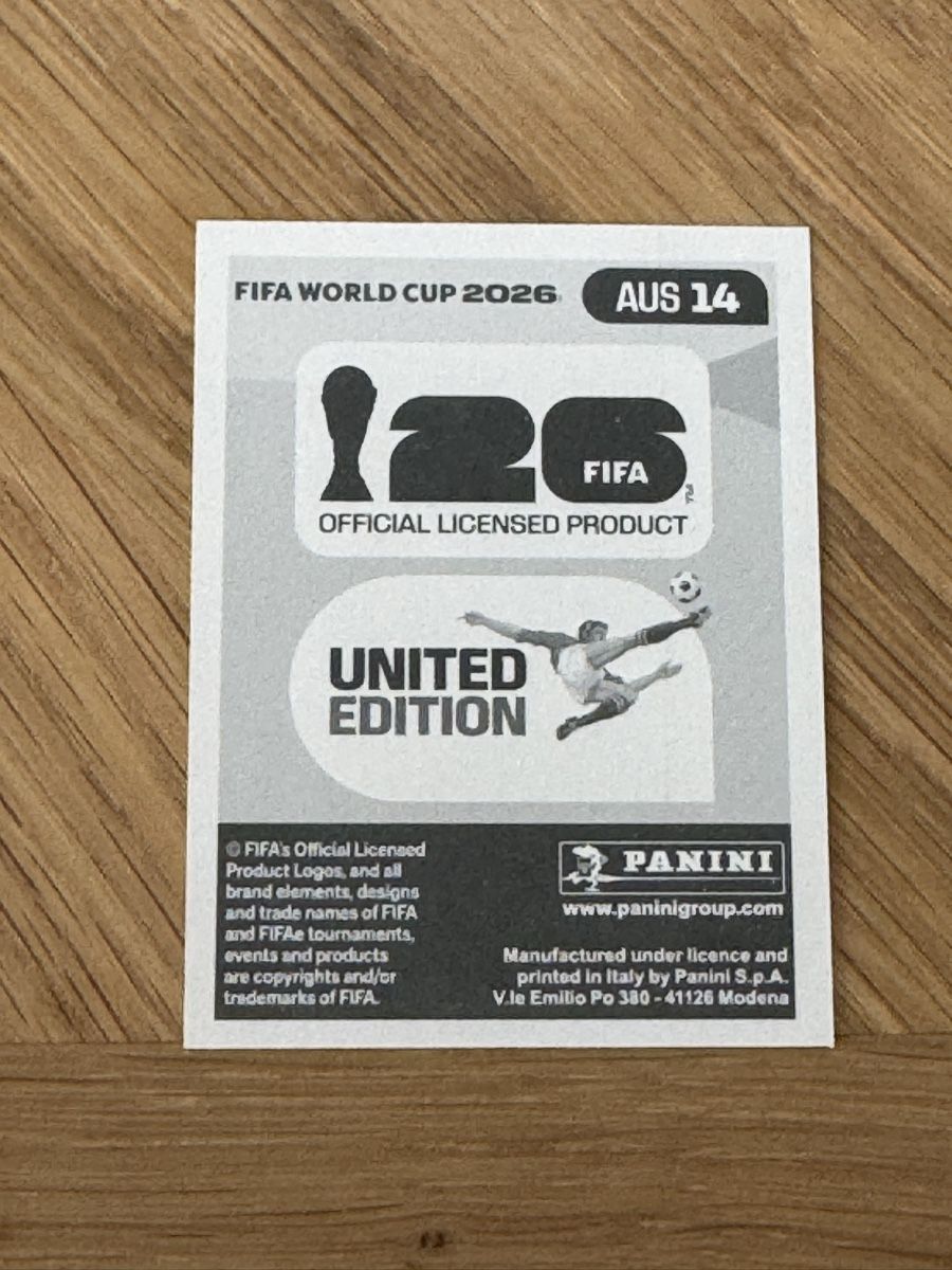 Panini Carte collezionabili: Panini 2026 AUS 14 – Nuovo (secondo la descrizione) da Grand-Lancy venduto da cyr_n5ky 1