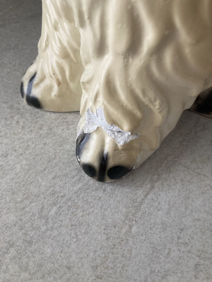 Statuette: Antiker süsser Gipshund – Usato da Othmarsingen venduto da Elkyko 2