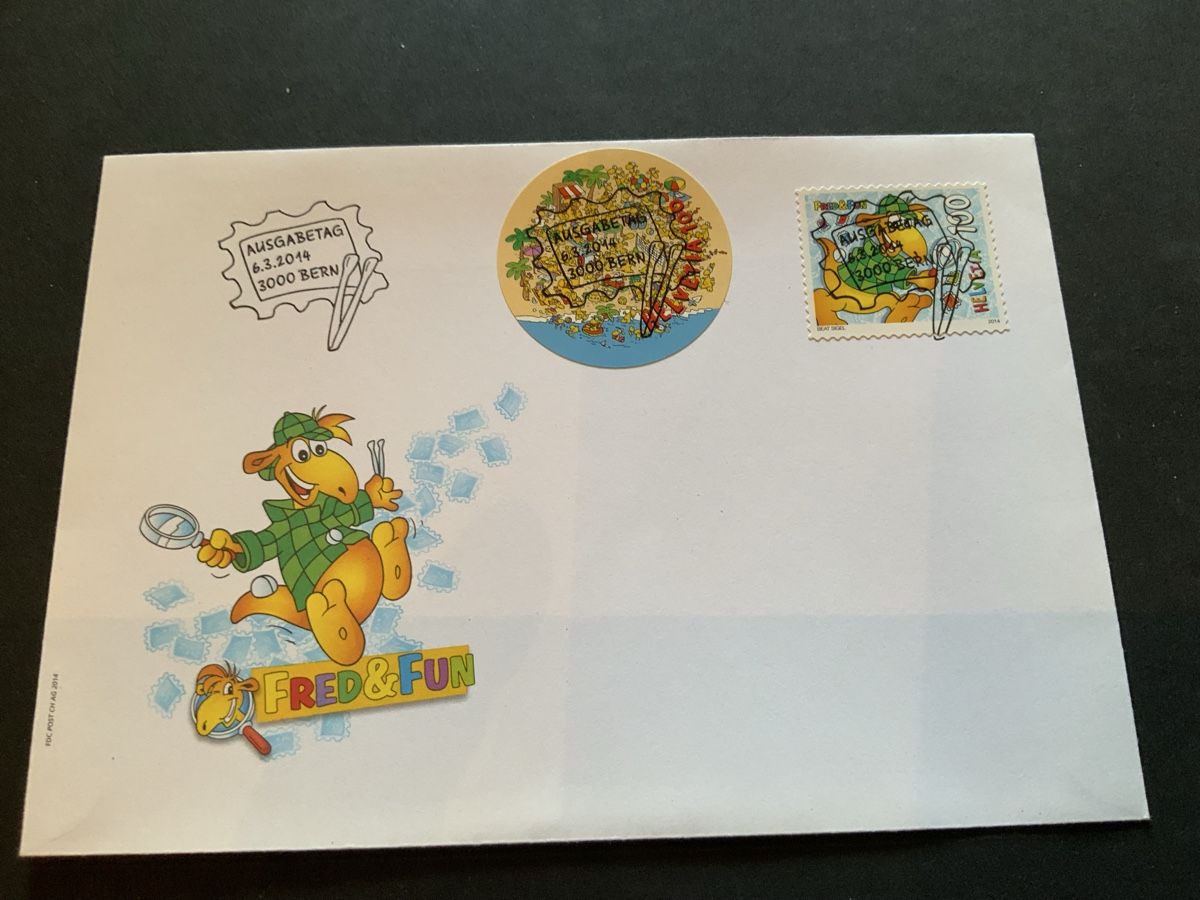 Tutti i francobolli: 2014 FRED&Fun FDC VOLL EINWANDFREI  – Usato da Beinwil am See venduto da Ricri