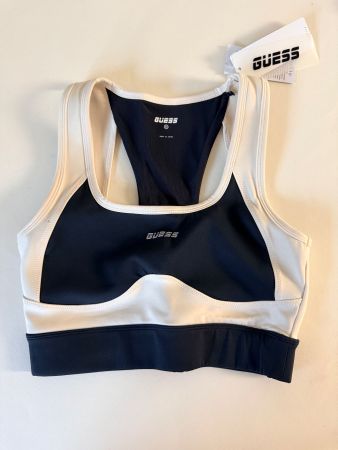 GUESS, Sport-Top, Grösse XS, Farbe Hellbeige/Schwarz