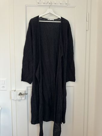 Lange Wickeljacke von ZARA Grau Grösse L
