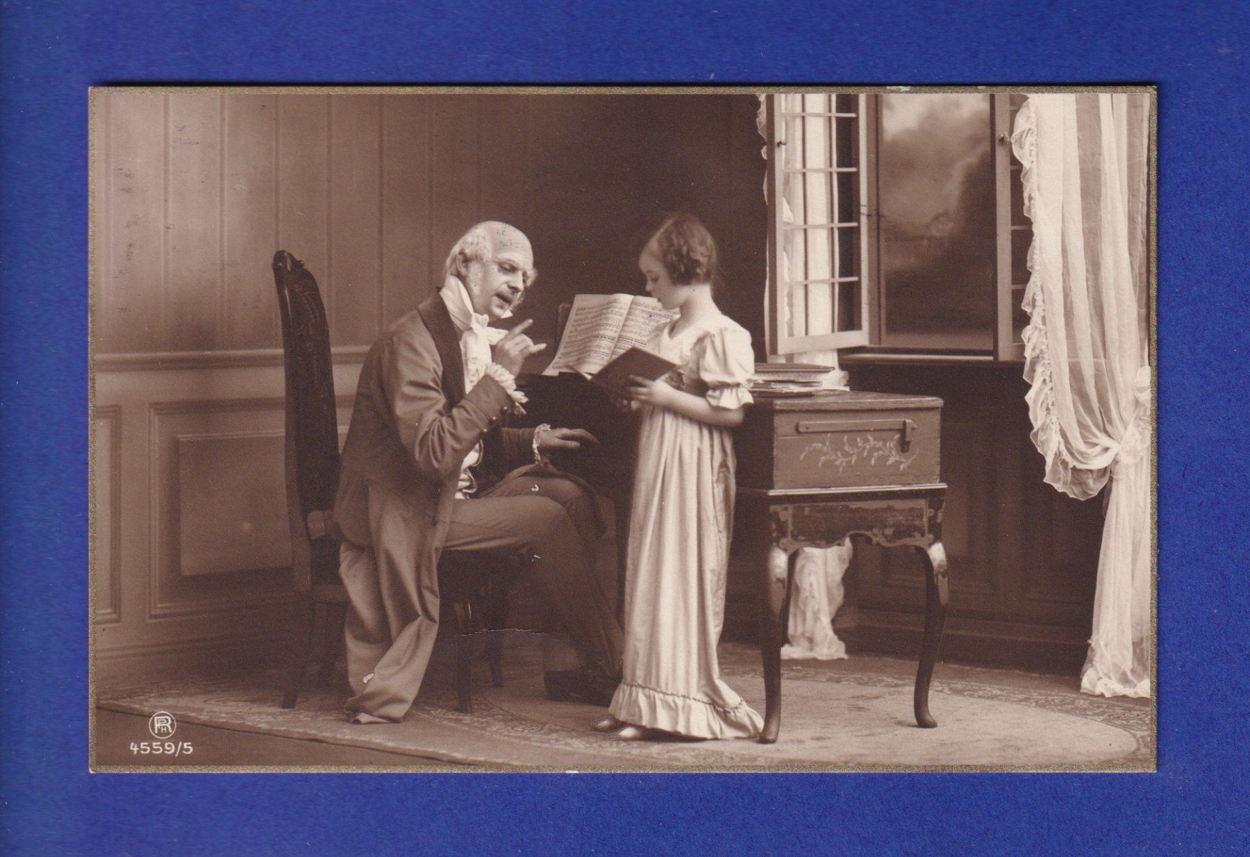 Cartoline postali: ENFANT - Leçon de piano – Usato da Pully venduto da nicecards-shop