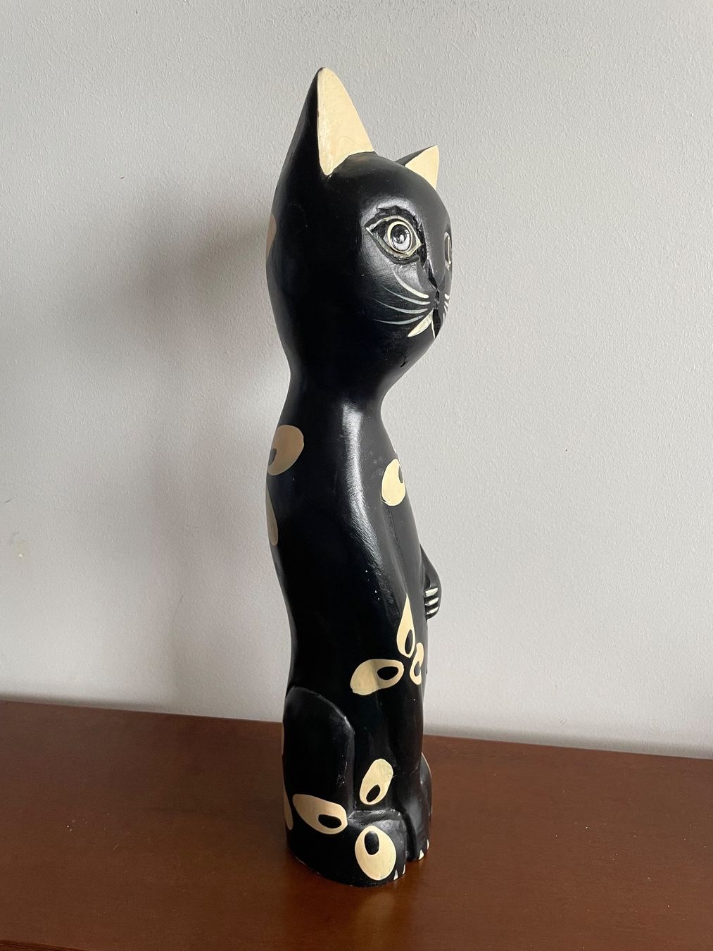 Statuette: Statuette Figurine Chat en Bois – Usato da Vallamand venduto da Bricbracbroc82 3