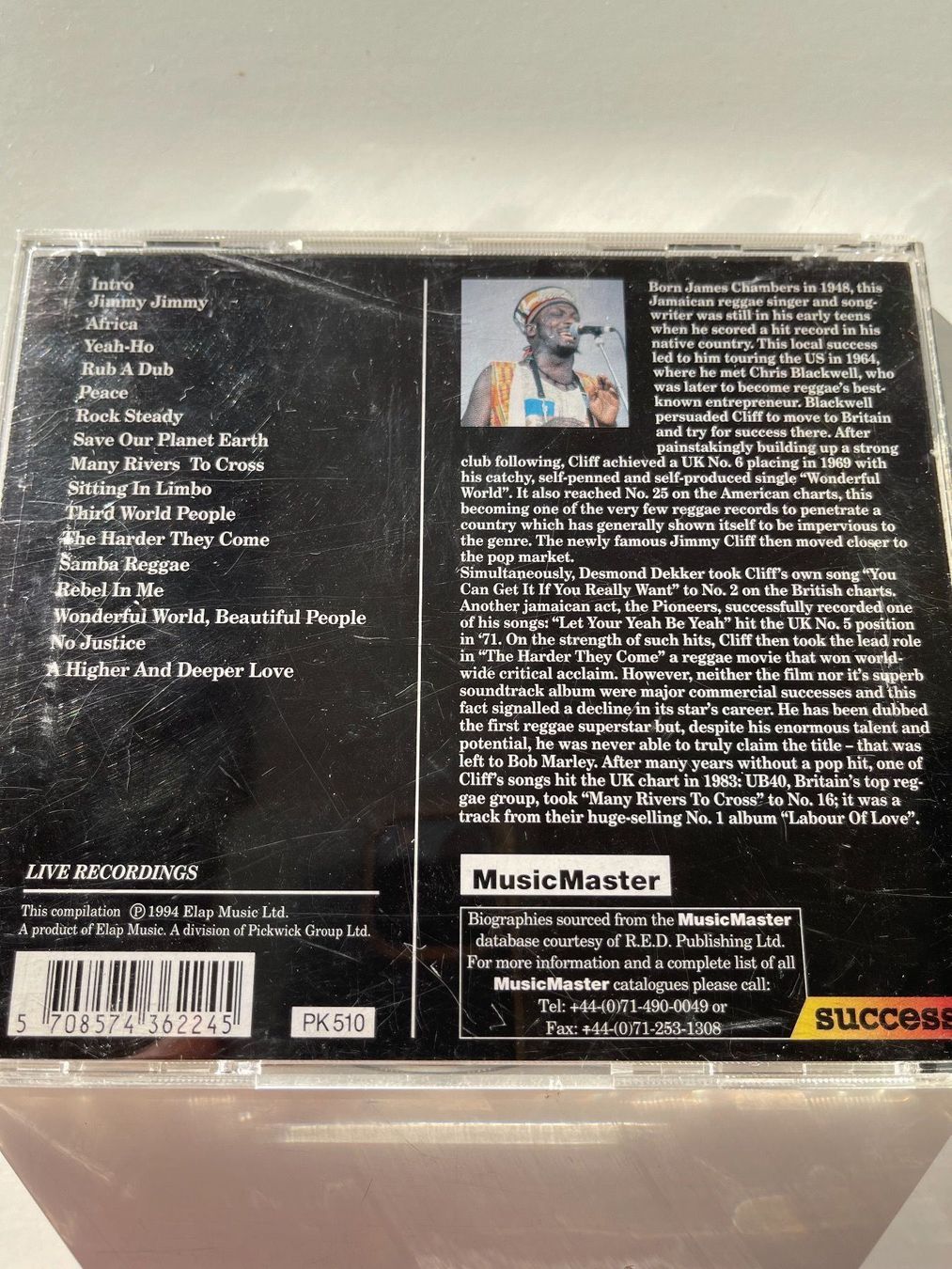 CD: Jimmy Cliff - Live – Usato da Rüti ZH venduto da alumedien 1