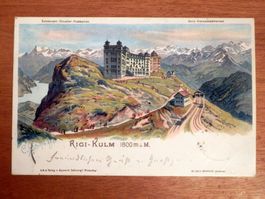 Rigi - Kulm, Künstlerlitho
