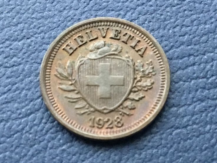Tutti le monete: 1 Rappen 1928 VZ – Usato da St. Margrethen SG venduto da alfapeugeot10
