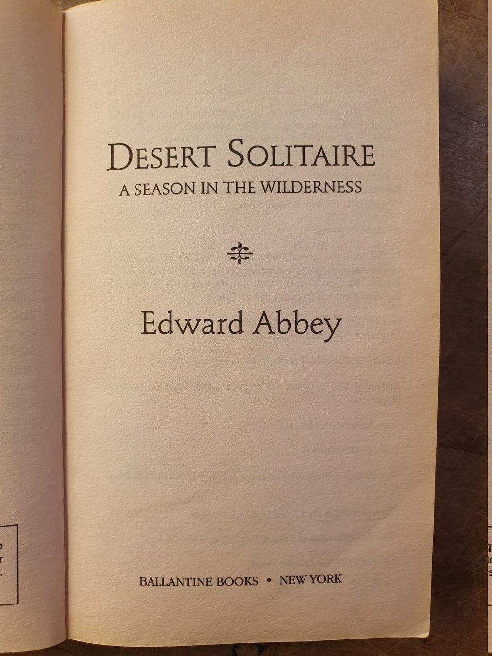 Libri: Desert Solitaire - Edward Abbey – Usato da Zürich venduto da loosebone 4