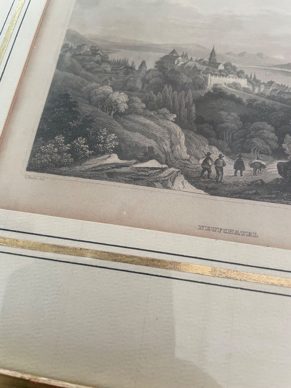 Incisioni: Gravure Ancienne Neufchatel Début 1800 Reiss – Usato da Vallamand venduto da Bricbracbroc82 3