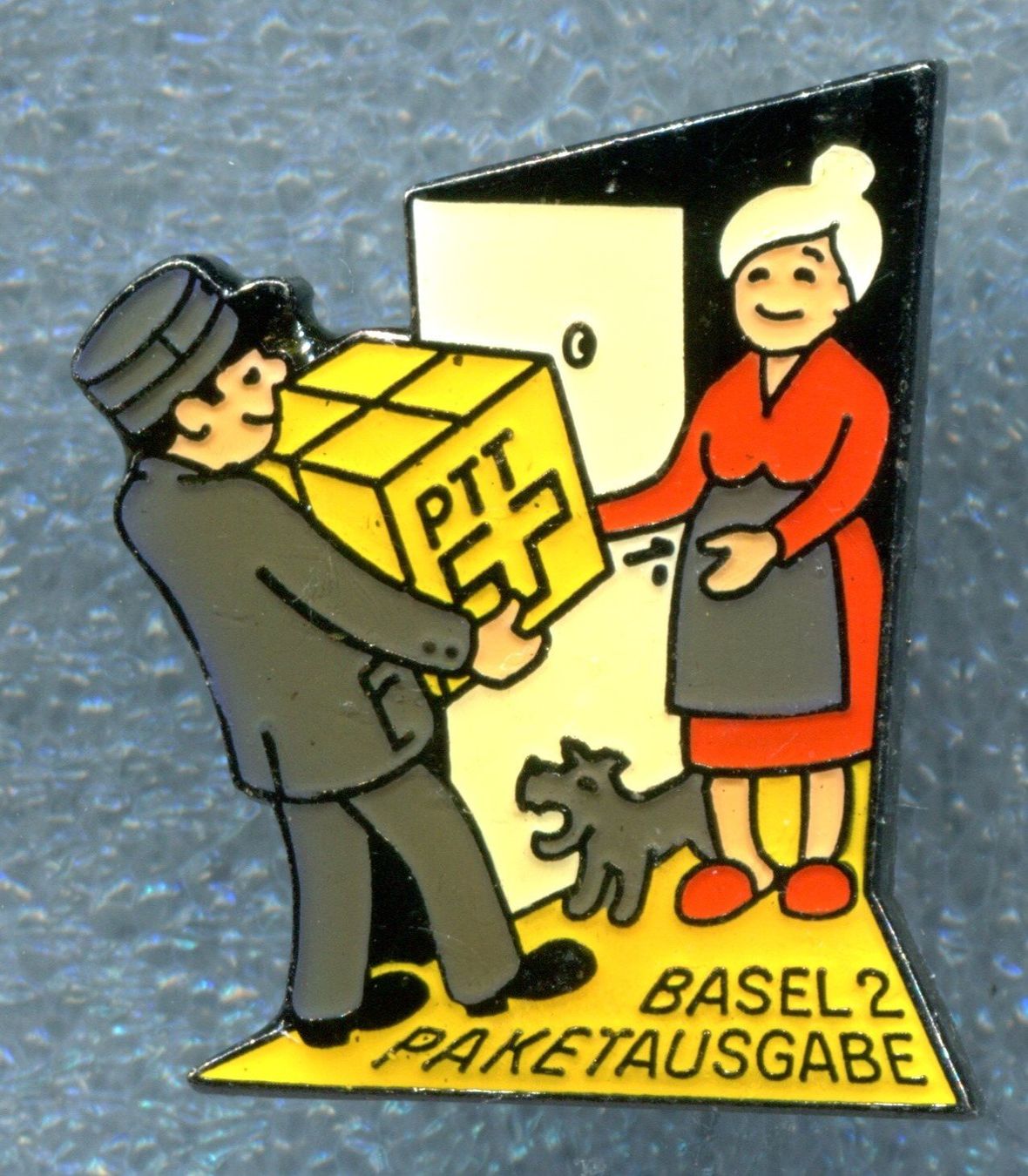 Placchette & Badge: PTT  PAKETAUSGABE  BASEL 2 – Usato da Winterthur venduto da Sammleroase